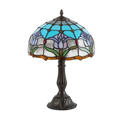 Brilagi - Lampă de masă Tiffany cu vitralii LORAS 1xE27/40W/230V