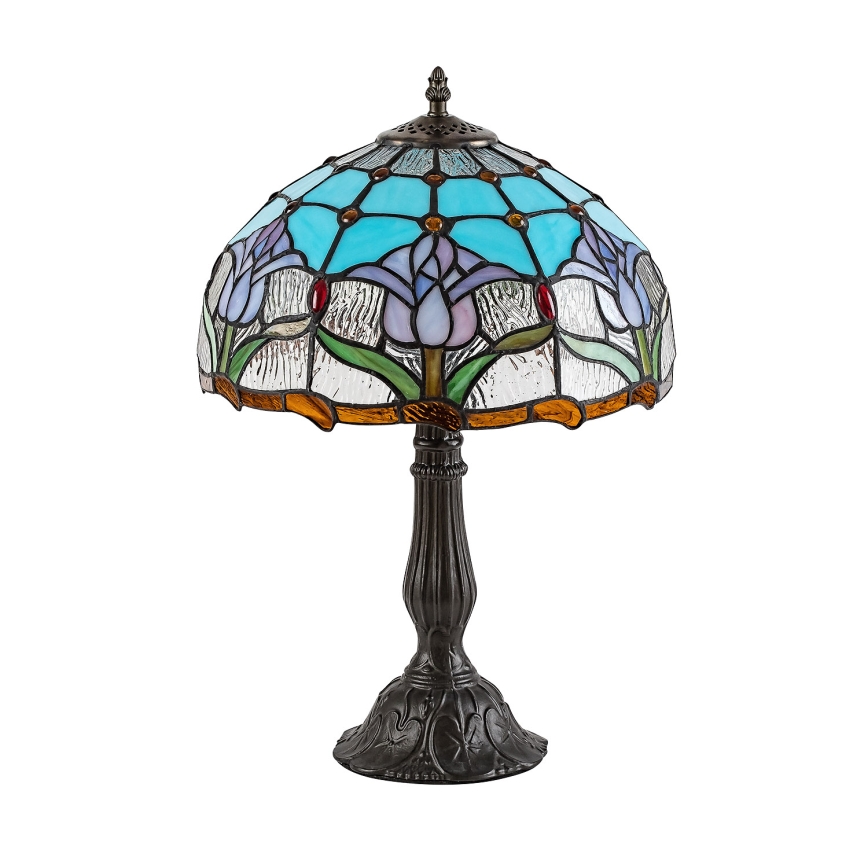 Brilagi - Lampă de masă Tiffany cu vitralii LORAS 1xE27/40W/230V