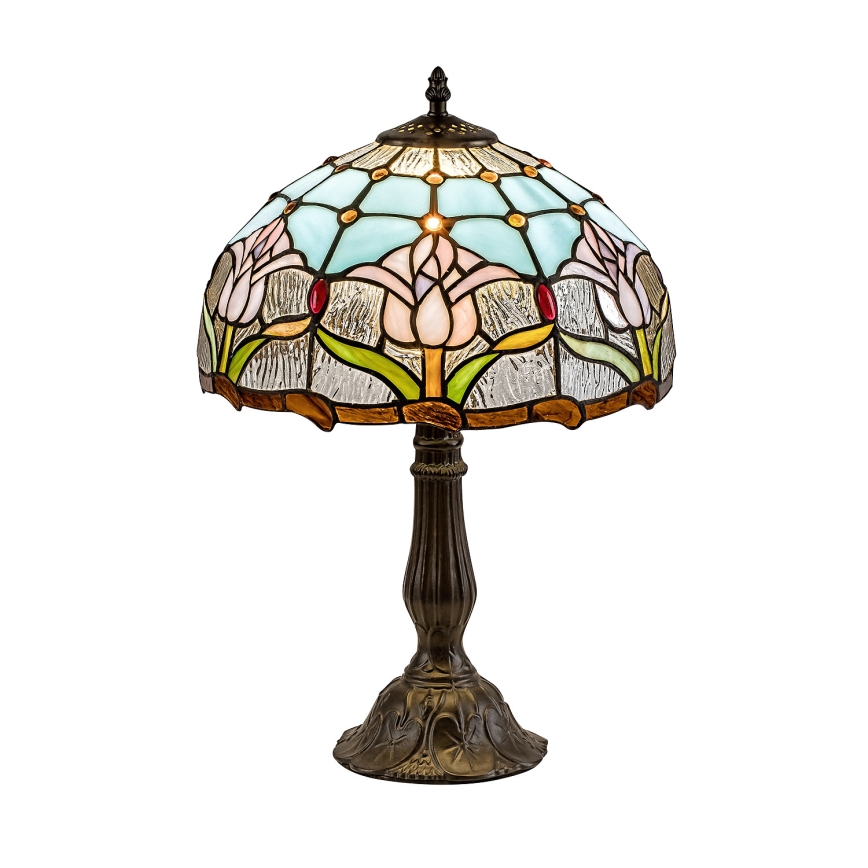 Brilagi - Lampă de masă Tiffany cu vitralii LORAS 1xE27/40W/230V
