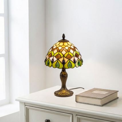 Brilagi - Lampă de masă Tiffany cu vitralii MARGARET 1xE14/40W/230V