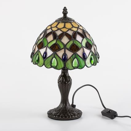 Brilagi - Lampă de masă Tiffany cu vitralii MARGARET 1xE14/40W/230V