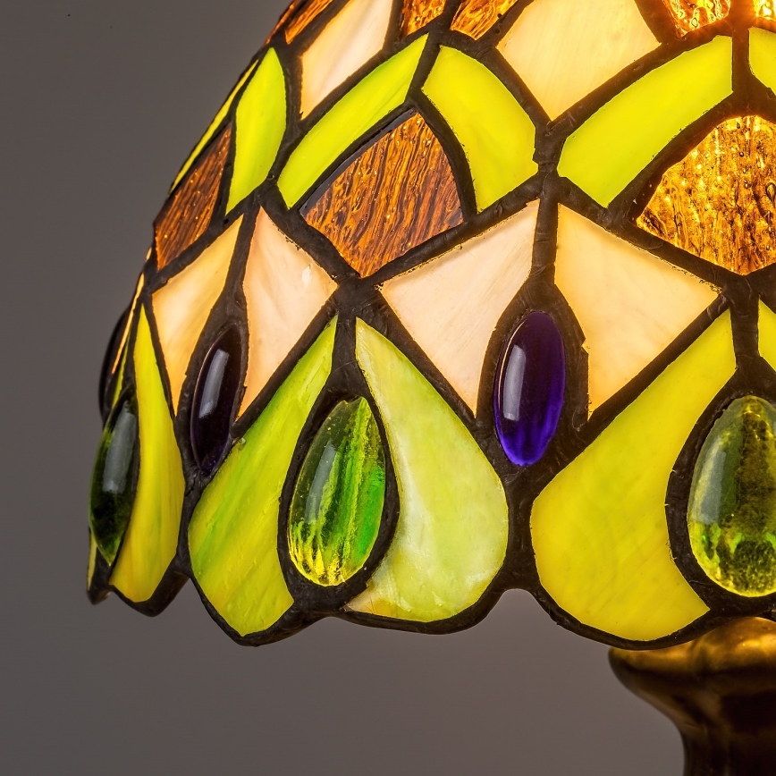 Brilagi - Lampă de masă Tiffany cu vitralii MARGARET 1xE14/40W/230V
