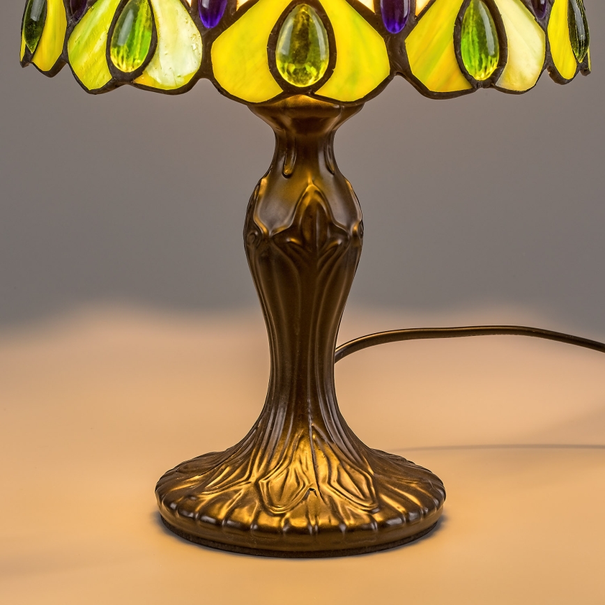 Brilagi - Lampă de masă Tiffany cu vitralii MARGARET 1xE14/40W/230V