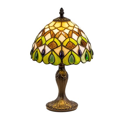 Brilagi - Lampă de masă Tiffany cu vitralii MARGARET 1xE14/40W/230V