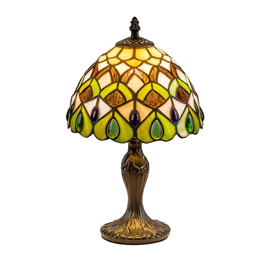 Brilagi - Lampă de masă Tiffany cu vitralii MARGARET 1xE14/40W/230V
