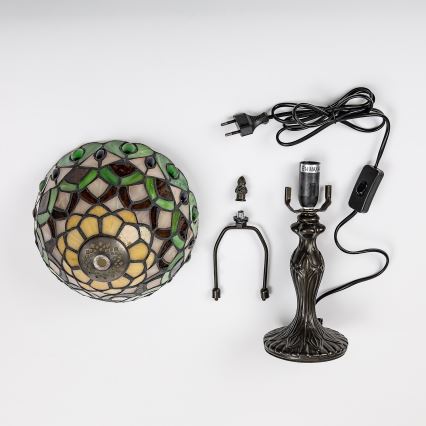Brilagi - Lampă de masă Tiffany cu vitralii MARGARET 1xE14/40W/230V