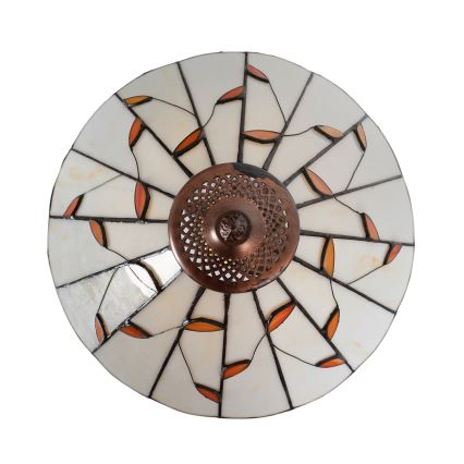 Brilagi - Lampă de masă Tiffany din vitralii FOLIA 1xE27/60W/230V
