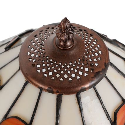 Brilagi - Lampă de masă Tiffany din vitralii FOLIA 1xE27/60W/230V