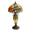 Brilagi - Lampă de masă Tiffany din vitralii JUNGLE 1xE27/60W/230V + 1xE14/40W