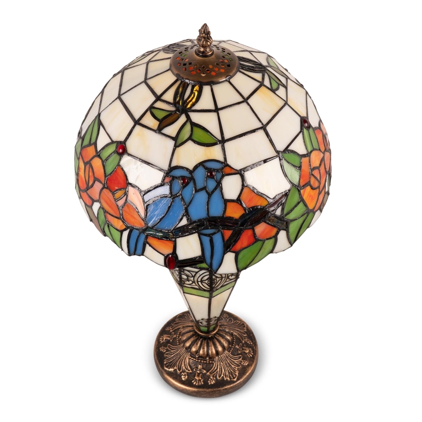 Brilagi - Lampă de masă Tiffany din vitralii JUNGLE 1xE27/60W/230V + 1xE14/40W