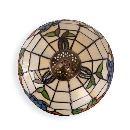 Brilagi - Lampă de masă Tiffany din vitralii JUNGLE 1xE27/60W/230V + 1xE14/40W