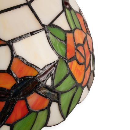 Brilagi - Lampă de masă Tiffany din vitralii JUNGLE 1xE27/60W/230V + 1xE14/40W