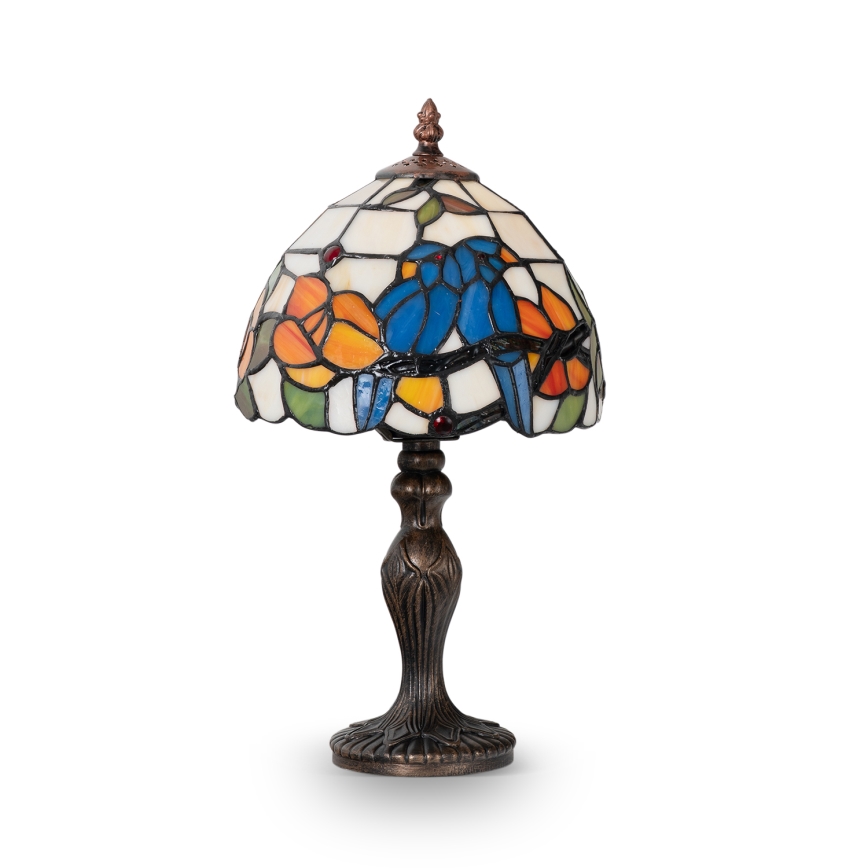 Brilagi - Lampă de masă Tiffany din vitralii JUNGLE 1xE27/60W/230V