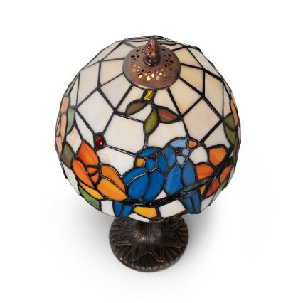Brilagi - Lampă de masă Tiffany din vitralii JUNGLE 1xE27/60W/230V