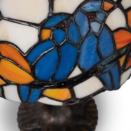 Brilagi - Lampă de masă Tiffany din vitralii JUNGLE 1xE27/60W/230V