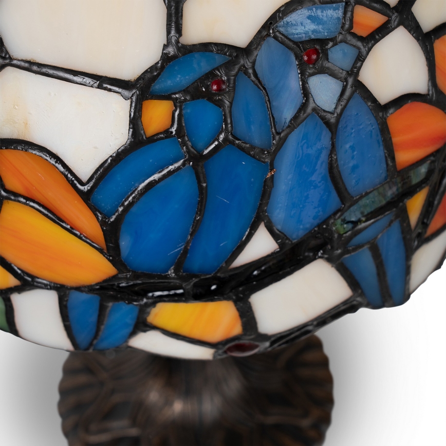 Brilagi - Lampă de masă Tiffany din vitralii JUNGLE 1xE27/60W/230V