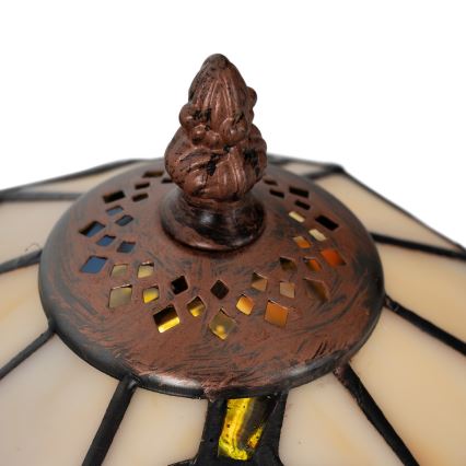Brilagi - Lampă de masă Tiffany din vitralii JUNGLE 1xE27/60W/230V