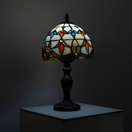 Brilagi - Lampă de masă Tiffany din vitralii MIRABELLA 1xE27/60W/230V