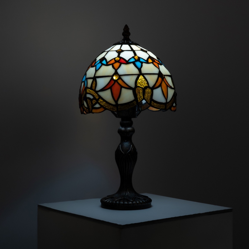 Brilagi - Lampă de masă Tiffany din vitralii MIRABELLA 1xE27/60W/230V