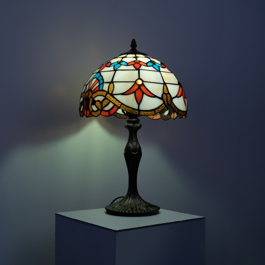 Brilagi - Lampă de masă Tiffany din vitralii MIRABELLA 1xE27/60W/230V