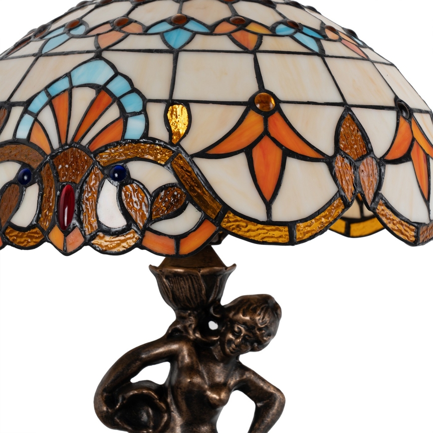 Brilagi - Lampă de masă Tiffany din vitralii MIRABELLA 1xE27/60W/230V