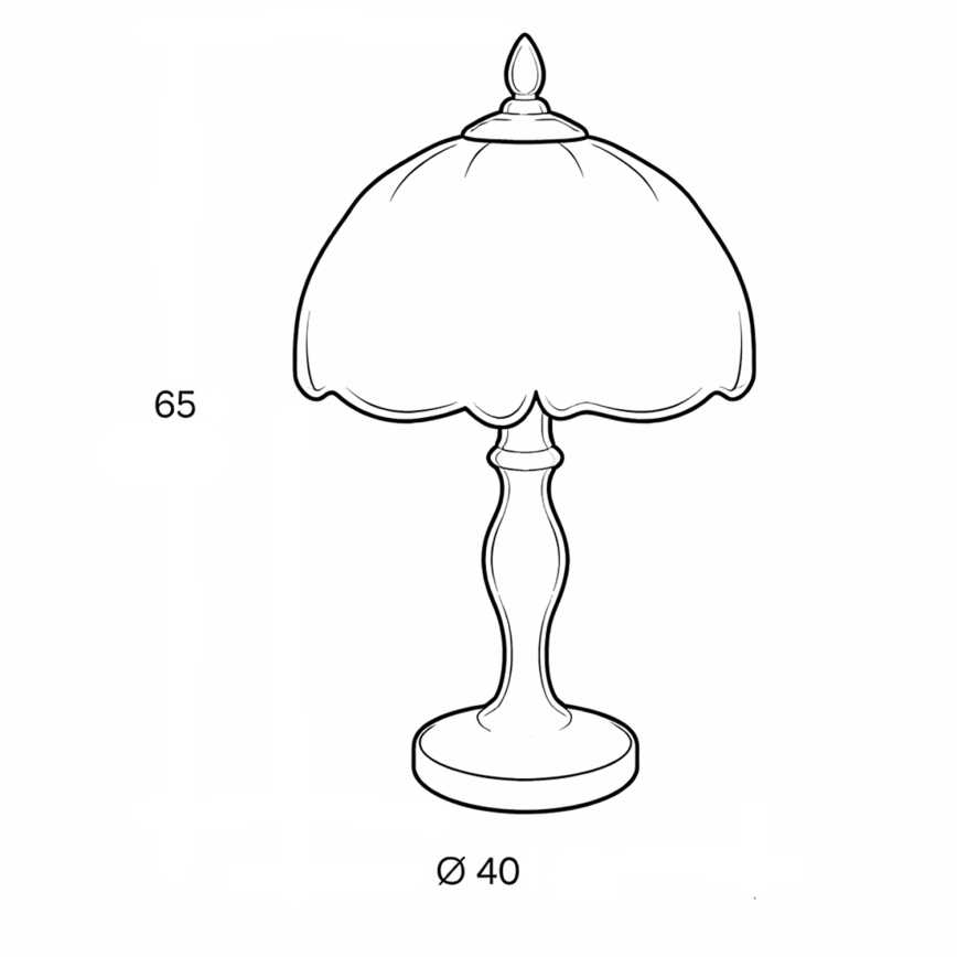 Brilagi - Lampă de masă Tiffany din vitralii MIRABELLA 1xE27/60W/230V
