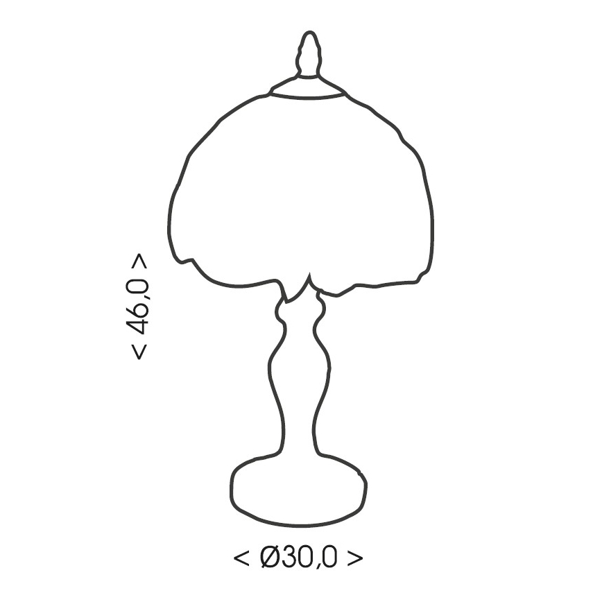 Brilagi - Lampă de masă Tiffany din vitralii SIENNA 1xE27/60W/230V