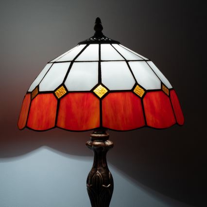 Brilagi - Lampă de masă Tiffany din vitralii SIENNA 1xE27/60W/230V