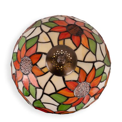 Brilagi - Lampă de masă Tiffany din vitralii SUNFLOWER 1xE27/60W/230V + 1xE14/40W