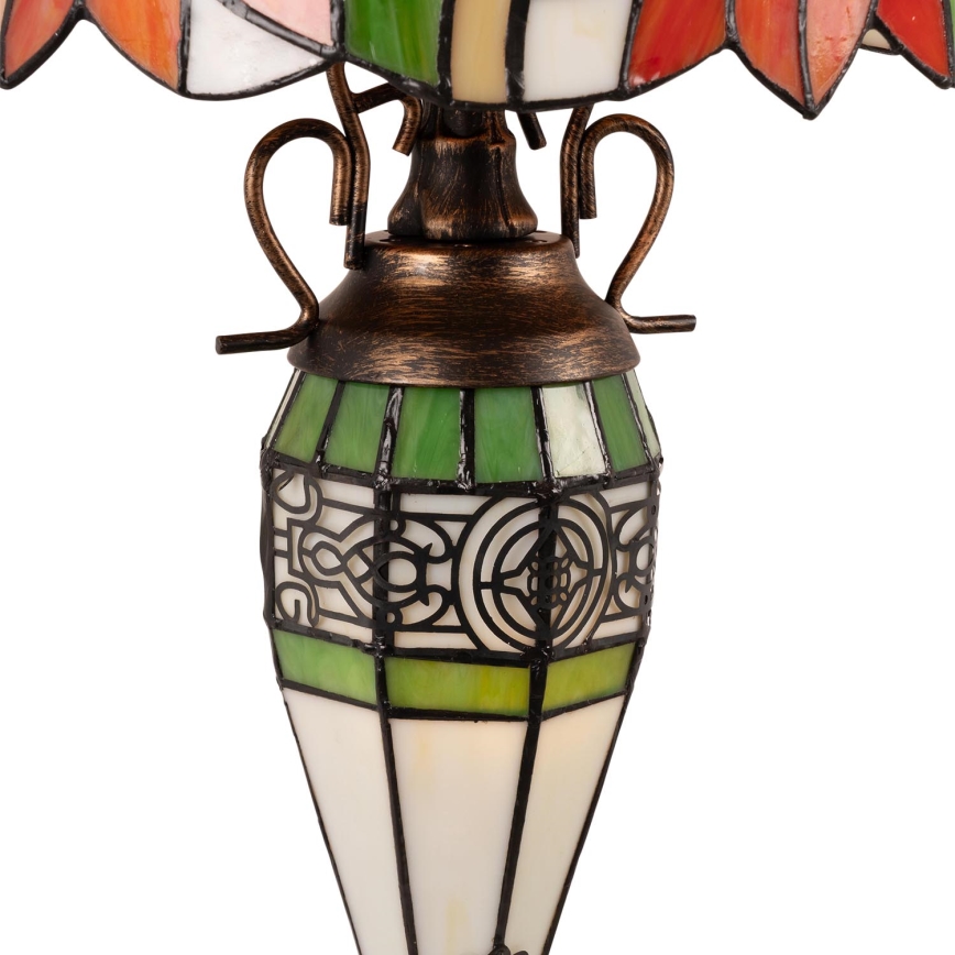 Brilagi - Lampă de masă Tiffany din vitralii SUNFLOWER 1xE27/60W/230V + 1xE14/40W