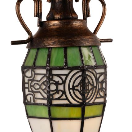 Brilagi - Lampă de masă Tiffany din vitralii SUNFLOWER 1xE27/60W/230V + 1xE14/40W