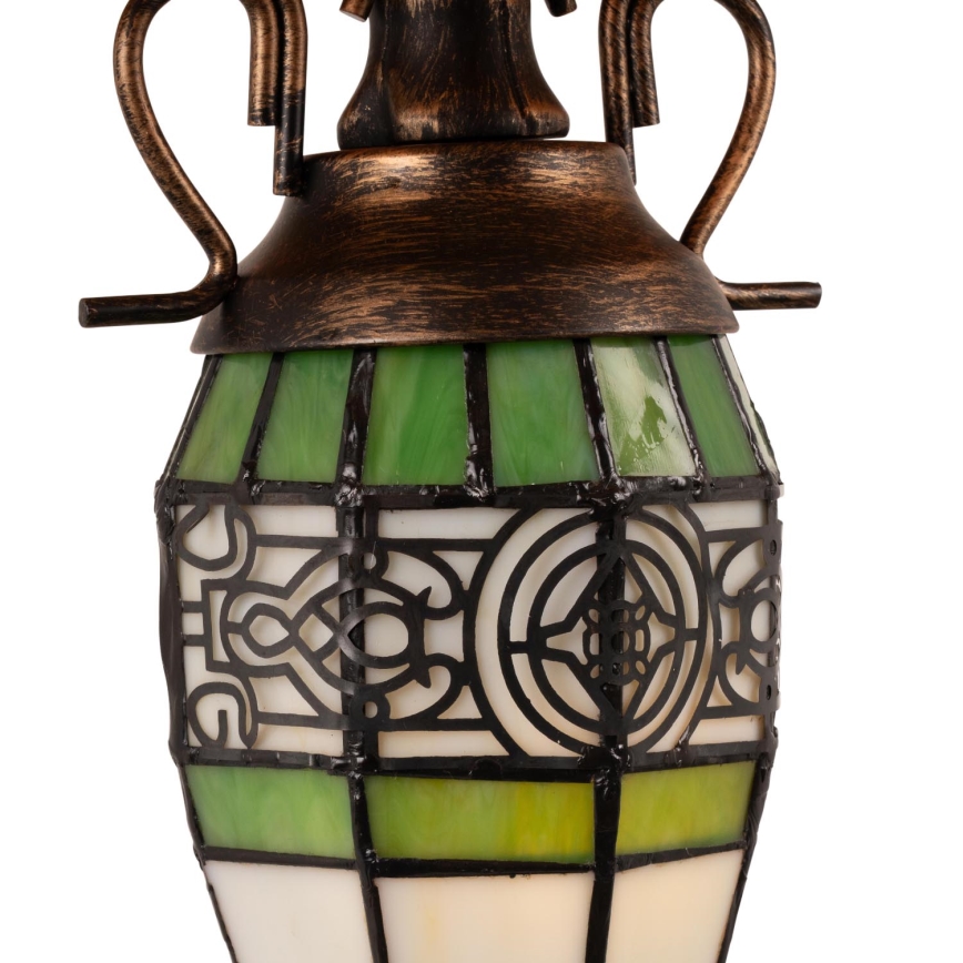 Brilagi - Lampă de masă Tiffany din vitralii SUNFLOWER 1xE27/60W/230V + 1xE14/40W