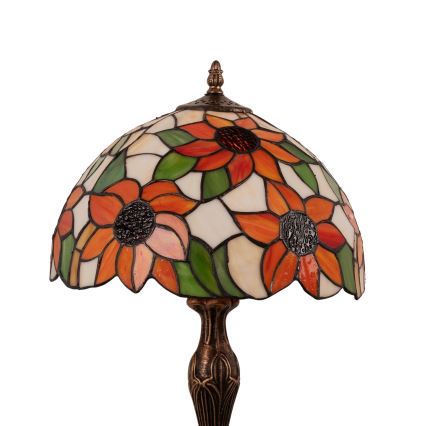 Brilagi - Lampă de masă Tiffany din vitralii SUNFLOWER 1xE27/60W/230V