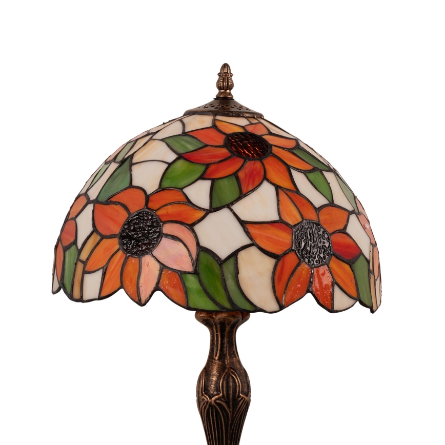 Brilagi - Lampă de masă Tiffany din vitralii SUNFLOWER 1xE27/60W/230V