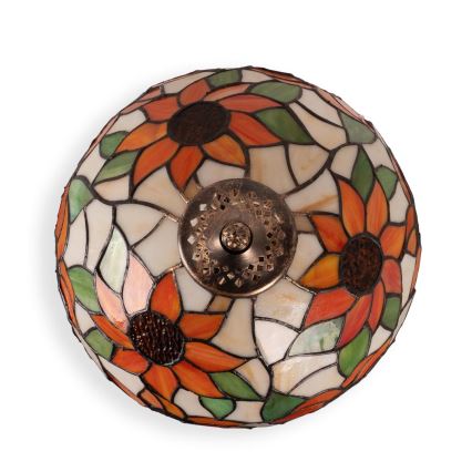 Brilagi - Lampă de masă Tiffany din vitralii SUNFLOWER 1xE27/60W/230V