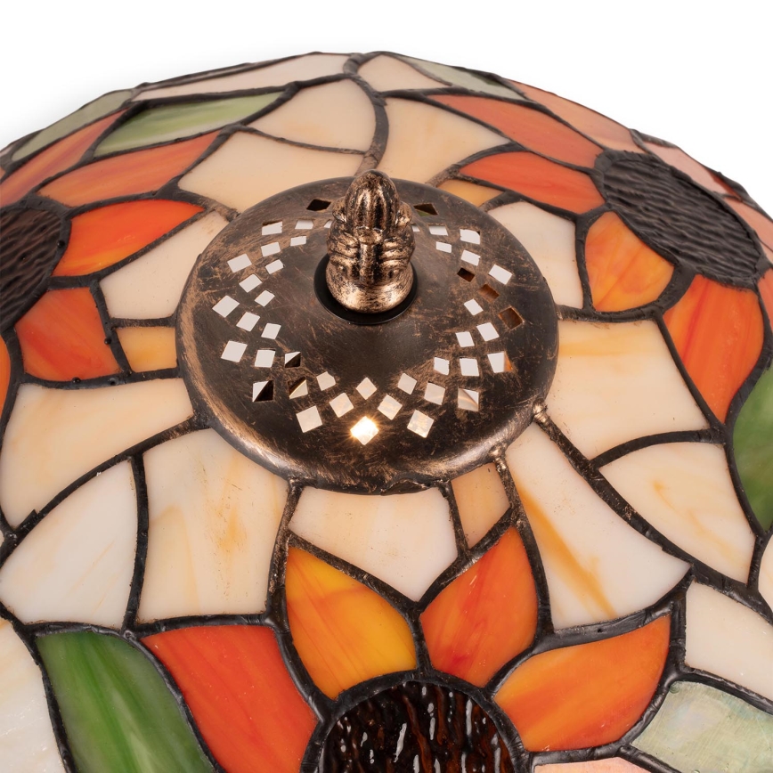 Brilagi - Lampă de masă Tiffany din vitralii SUNFLOWER 1xE27/60W/230V