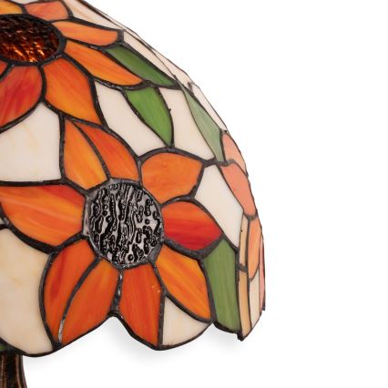 Brilagi - Lampă de masă Tiffany din vitralii SUNFLOWER 1xE27/60W/230V