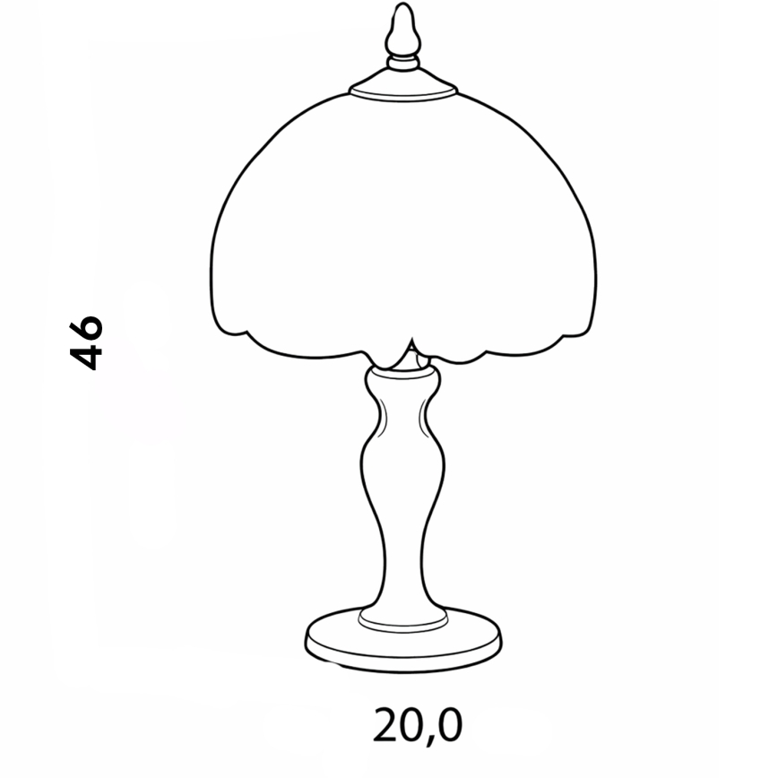 Brilagi - Lampă de masă Tiffany din vitralii SUNFLOWER 1xE27/60W/230V