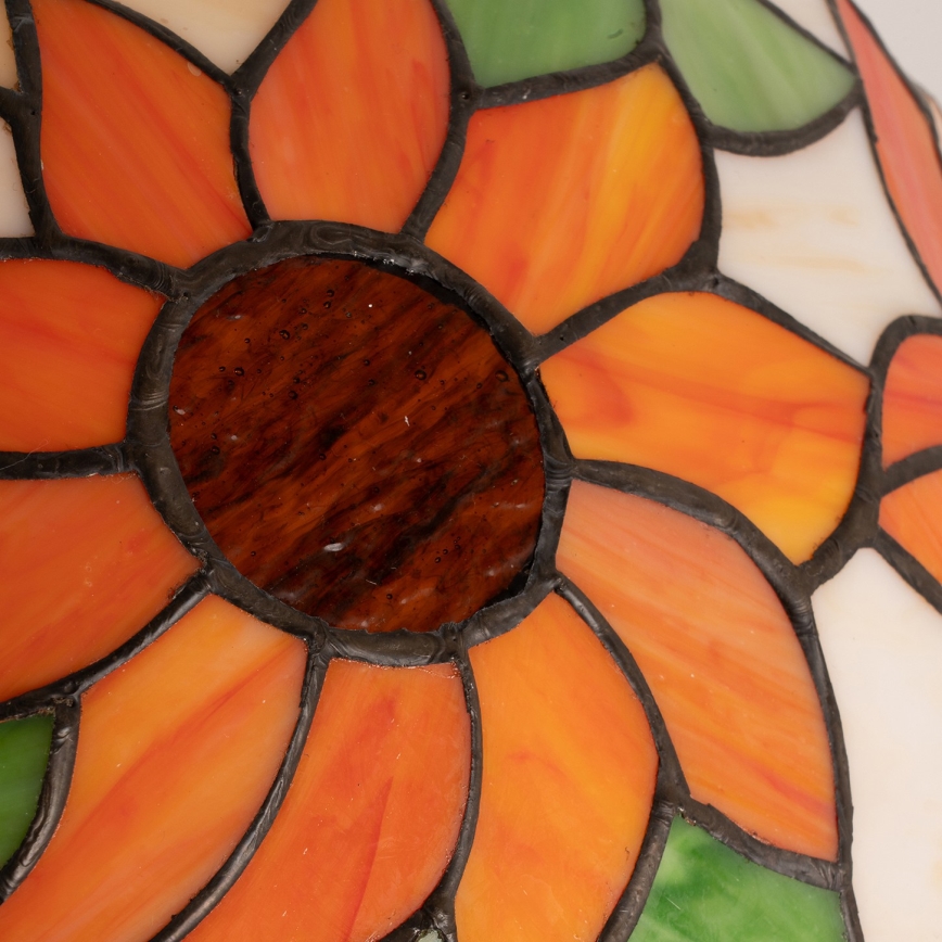 Brilagi - Lampă de masă Tiffany din vitralii SUNFLOWER 2xE27/60W/230V