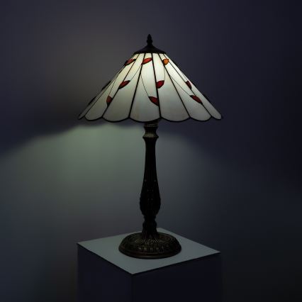 Brilagi - Lampă de masă Tiffany FOLIA 2xE27/60W/230V
