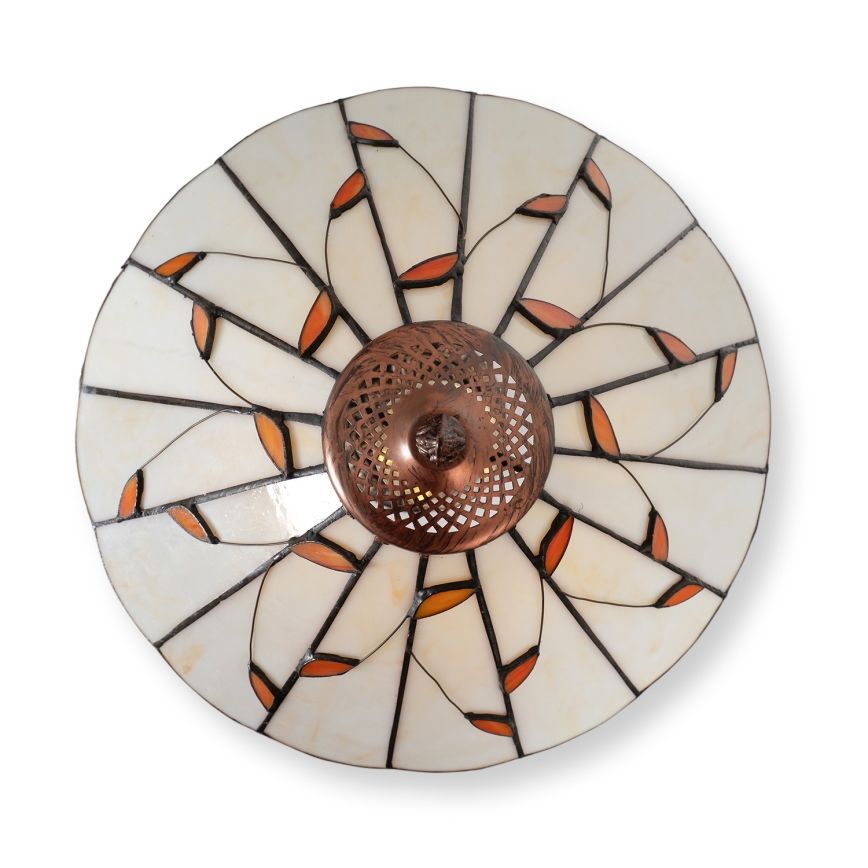 Brilagi - Lampă de masă Tiffany FOLIA 2xE27/60W/230V