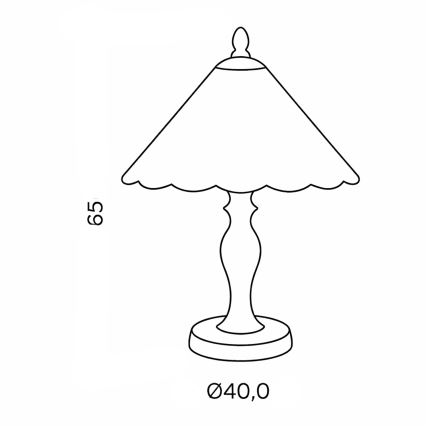 Brilagi - Lampă de masă Tiffany FOLIA 2xE27/60W/230V