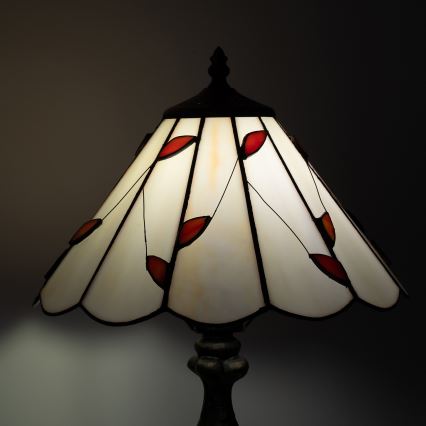 Brilagi - Lampă de masă Tiffany FOLIA din vitralii 1xE27/60W/230V