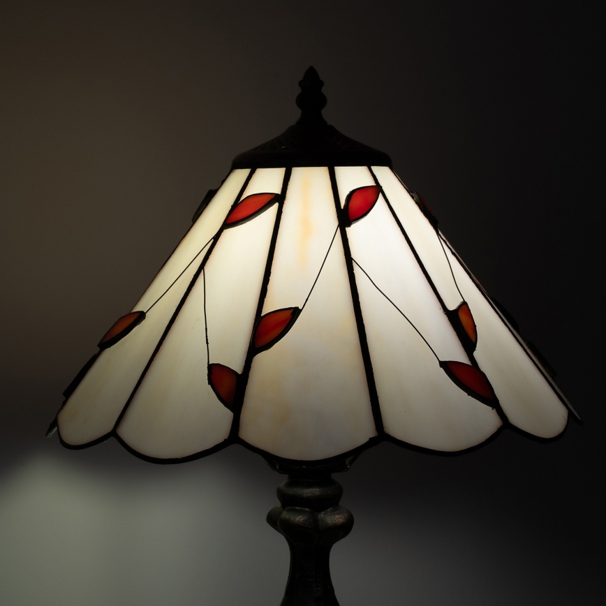 Brilagi - Lampă de masă Tiffany FOLIA din vitralii 1xE27/60W/230V