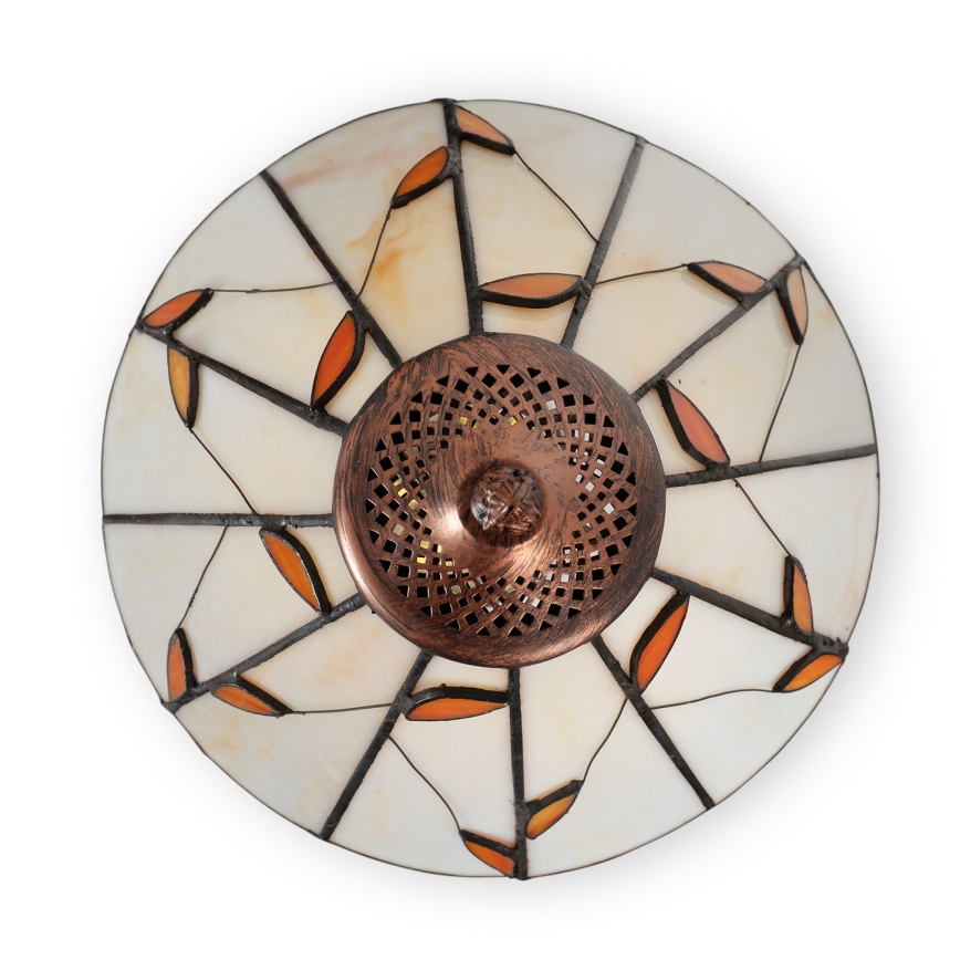 Brilagi - Lampă de masă Tiffany FOLIA din vitralii 1xE27/60W/230V