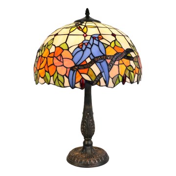 Brilagi - Lampă de masă Tiffany JUNGLE din vitralii 2xE27/60W/230V