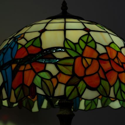 Brilagi - Lampă de masă Tiffany JUNGLE din vitralii 2xE27/60W/230V