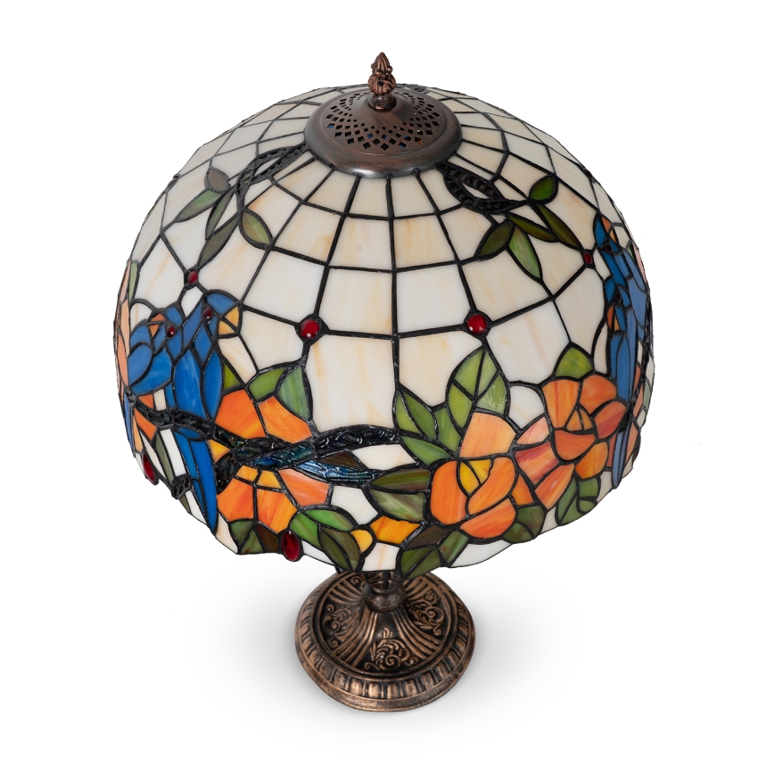 Brilagi - Lampă de masă Tiffany JUNGLE din vitralii 2xE27/60W/230V