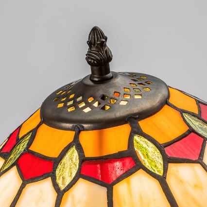Brilagi - Lampă de masă Tiffany LUISA, abajur din vitralii, 1xE27/40W/230V