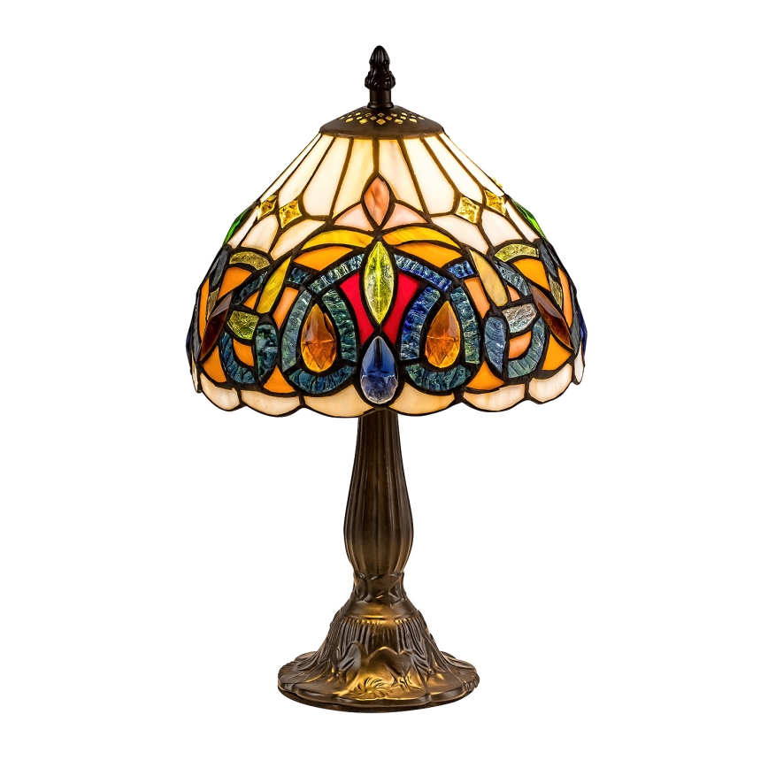 Brilagi - Lampă de masă Tiffany LUISA din vitralii 1xE14/40W/230V